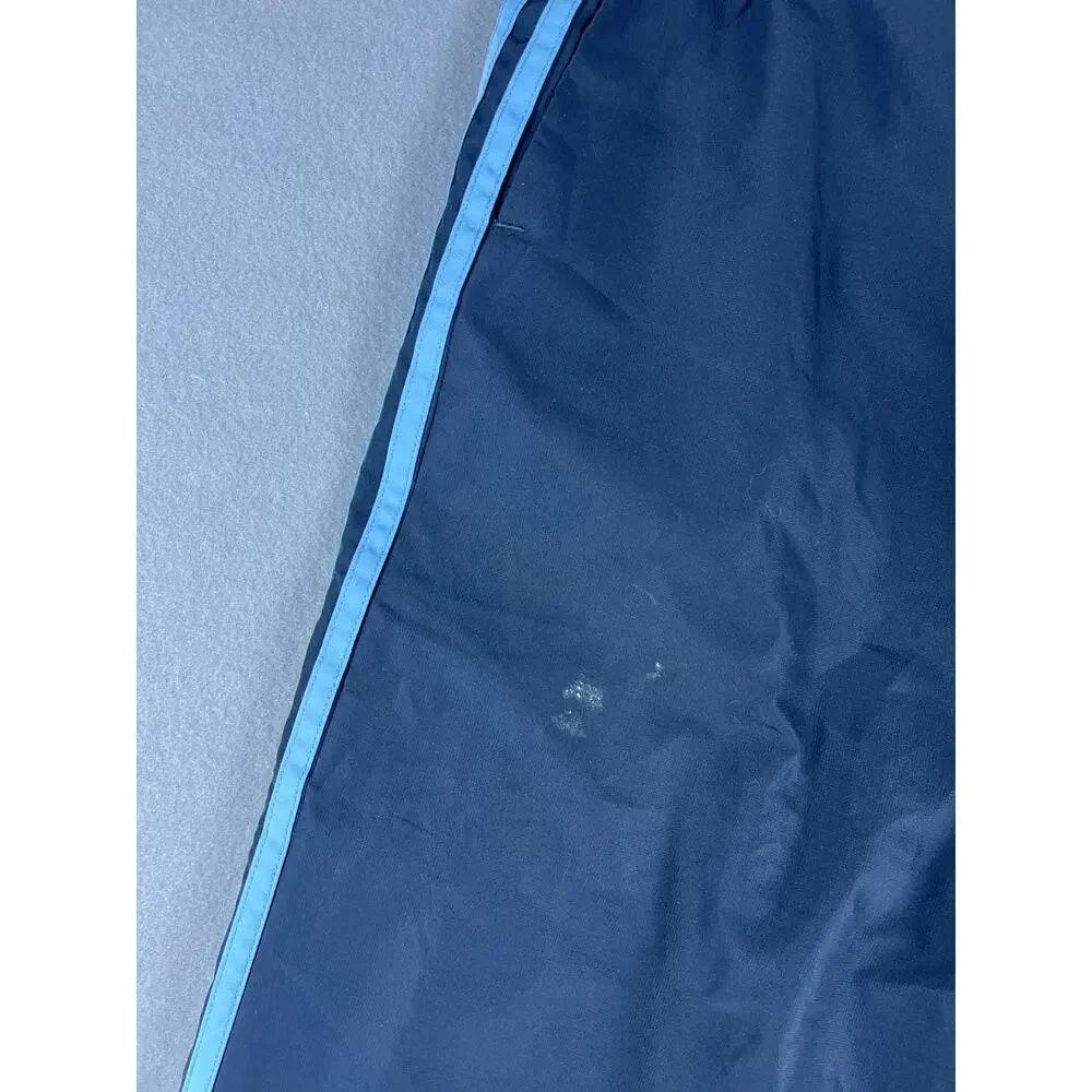 VTG Y2K Adidas Track Pants 3 Stripe Men XL Black Blue Streetwear Sporty UNC